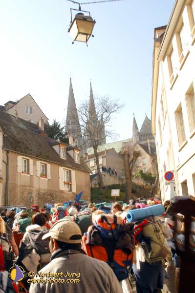 Nom de l'image : D1023114-01b — Description :  Pèlerinage des étudiants à Notre Dame de Chartres - 22+23 mars 2