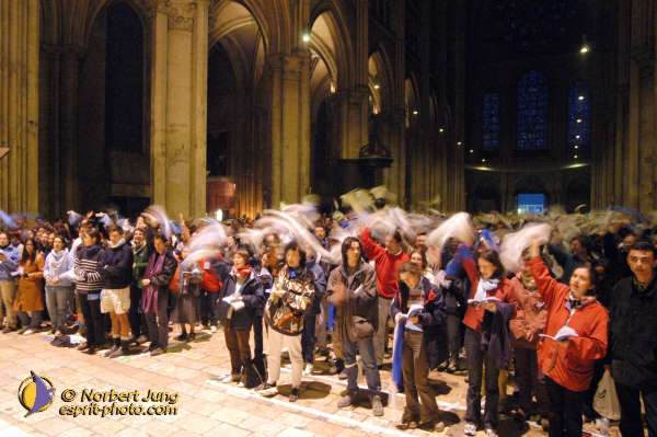 Nom de l'image : D1023486-01b — Description :  Pèlerinage des étudiants à Notre Dame de Chartres - 22+23 mars 2