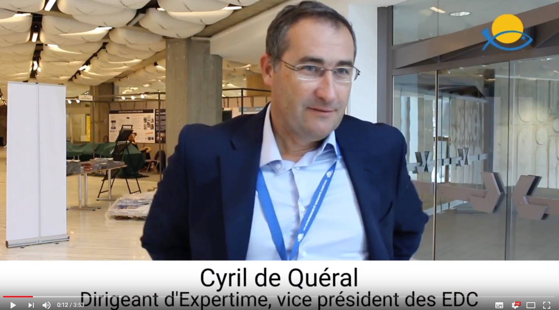 Présentation de Cyril de Quéral, vice-président des EDC 2018/2020
