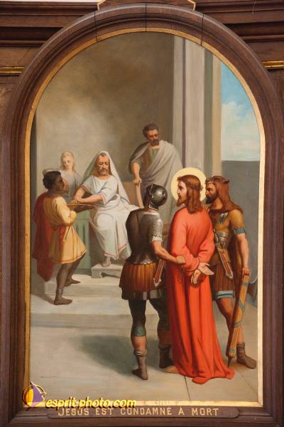 Nom de l'image : D30096287a — Description :  Chemin de croix à l'église de la Ferté Vidame (28300)