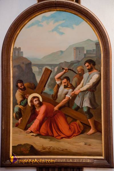 Nom de l'image : D30096308a — Description :  Chemin de croix à l'église de la Ferté Vidame (28300)