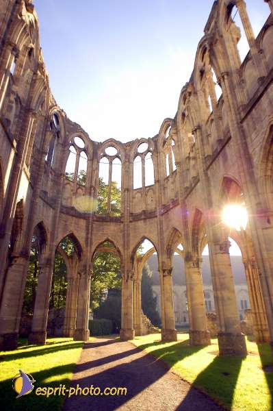 Nom de l'image : D1005984-01 — Description :  Ourscamp - Messe - Frères - Ruines - Apostolat 2002