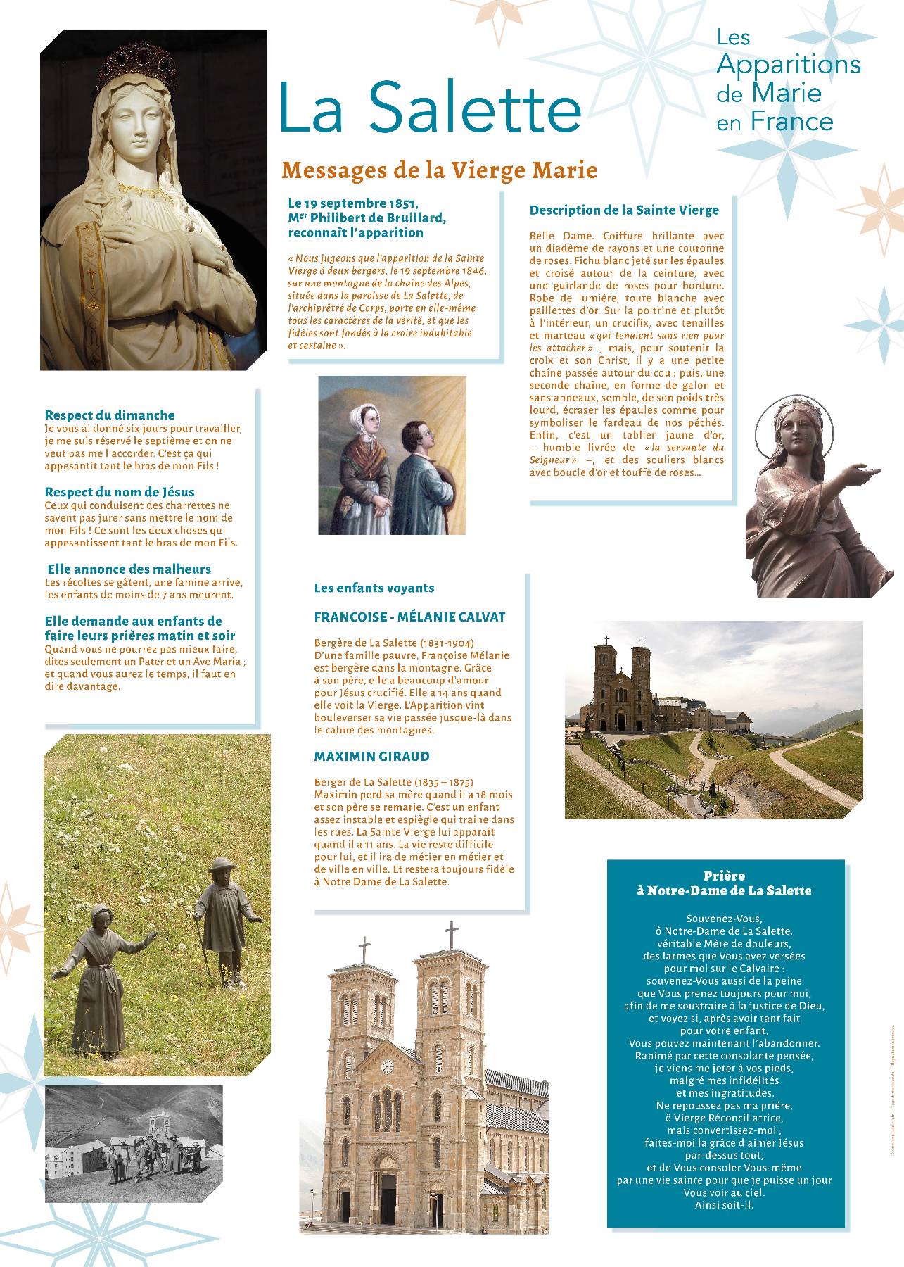 Nom de l'image : Apparitions-de-Marie-en-France_Serie-de-13-affiches_11 — Description :  Apparitions de Marie en France : 5. La Salette (1846) 2/2