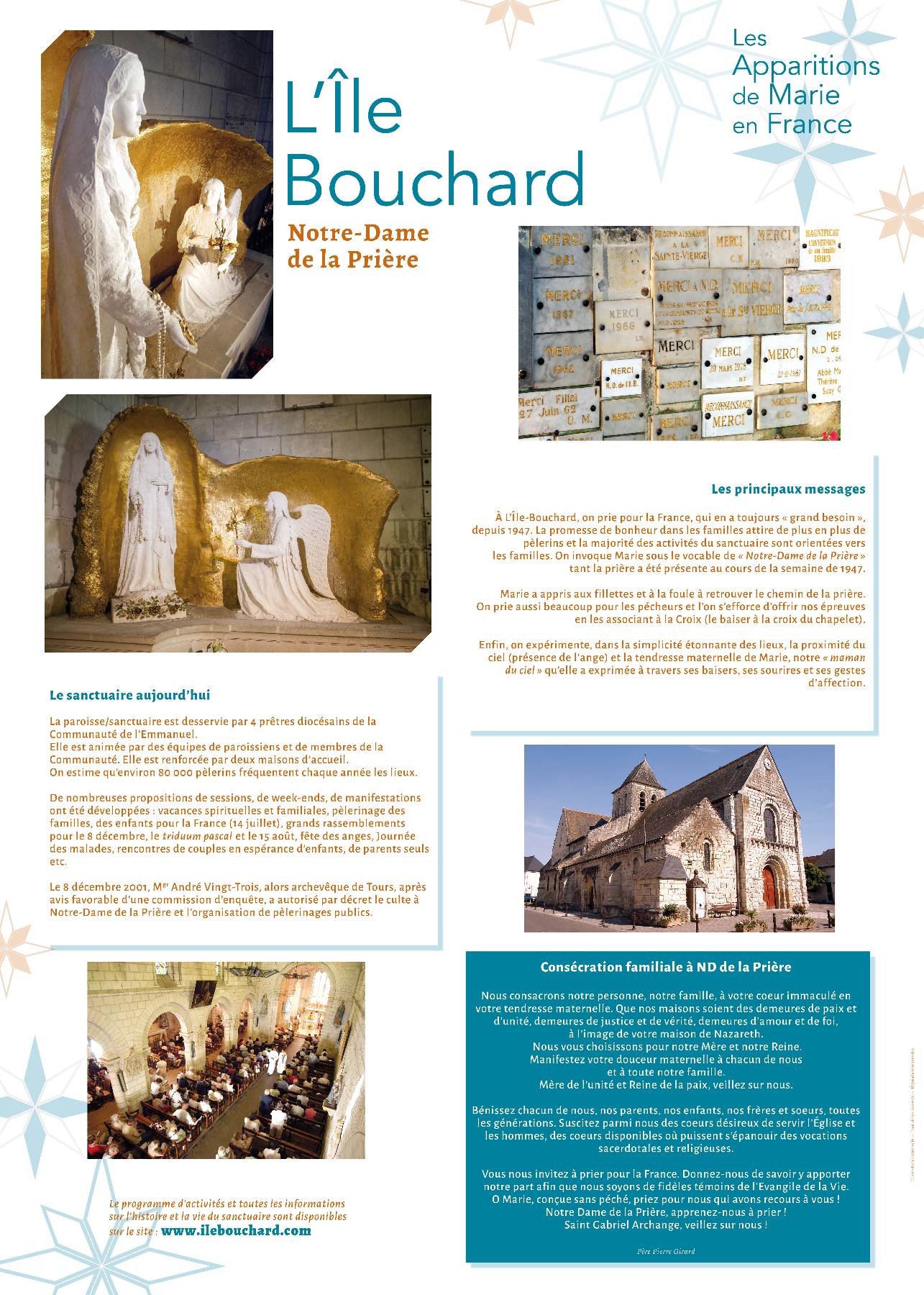 Nom de l'image : Apparitions-de-Marie-en-France_Serie-de-13-affiches_13 — Description :  Apparitions de Marie en France : 6. L'Ile Bouchard (1947) 2/2