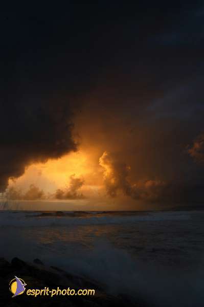 Nom de l'image : D1159022-01 — Description :  Vagues (Atlantique - Portugal - Dunes de la Costa do Prata)